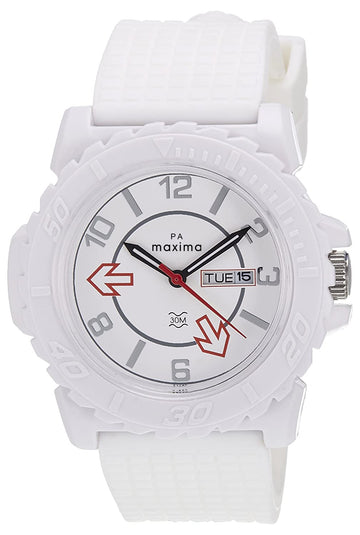 Maxima FIBER Men White Dial Analogue Watch - 27280PPGW